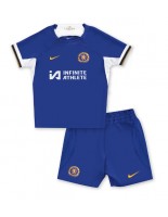 Chelsea Domácí dres pro děti 2023-24 Krátký Rukáv (+ trenýrky)